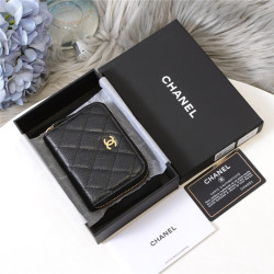 CHANEL 샤넬 캐비어 카드&동전지갑 C0018-1