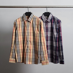 BURBERRY 버버리 베이직 체크 코튼 셔츠