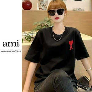 ●7월 판매 12위● AMI 아미 모노컬러 빅하트 반팔 2COLOR
