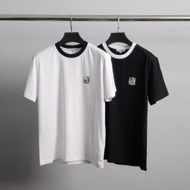 LOEWE 로에베 엠보로고 배색 라운드 반팔티