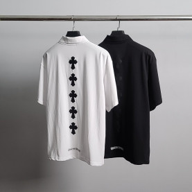 CHROME HEARTS 크롬하츠 멀티십자 오버핏 반팔 카라티