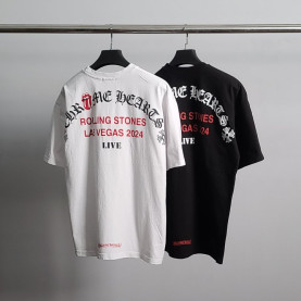 CHROME HEARTS 크롬하츠 립 레터링 오버핏 반팔티