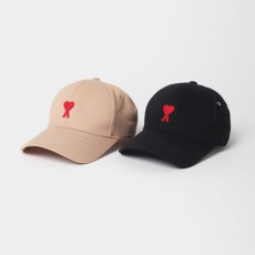 AMI 아미 코튼 하트 로고 볼캡