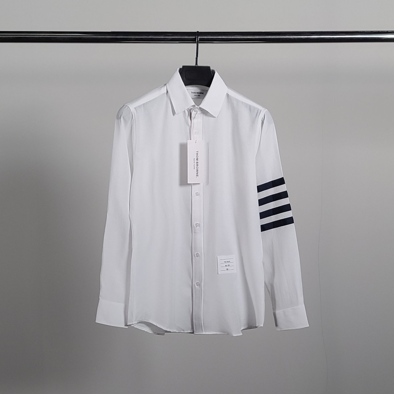THOM BROWNE 톰브라운 사선완장 린넨 셔츠 2COLOR