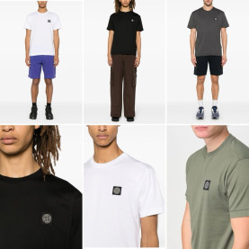 STONE ISLAND 스톤아일랜드 컴퍼스 패치 반팔티셔츠