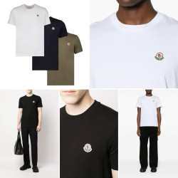 MONCLER 몽클레어 로고 패치 반팔티셔츠