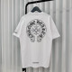 ●9월 판매 14위● CHROME HEARTS 크롬하츠 홀스슈 포켓 로고 반팔 티셔츠 2COLOR