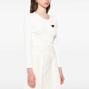 PRADA 프라다 골지 라운드 가디건 3COLOR