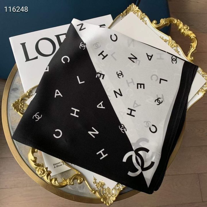 CHANEL 샤넬 실크 사각 스카프 3COLOR