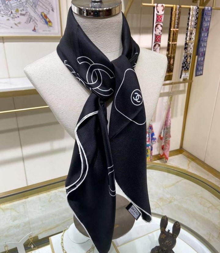 CHANEL 샤넬 실크 스카프 4COLOR