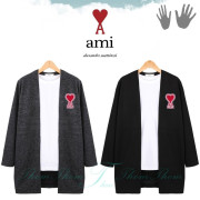 AMI 아미 베이직 오픈 숄 가디건