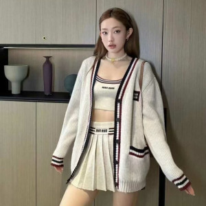 MIUMIU 미우미우  프레피 니트 가디건