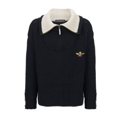 LOUIS VUITTON 루이비통 청키 울 블렌드 하프 집업