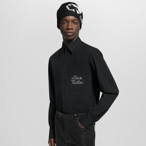 LOUIS VUITTON 루이비통 엠브로이더드 시그니처 셔츠 　