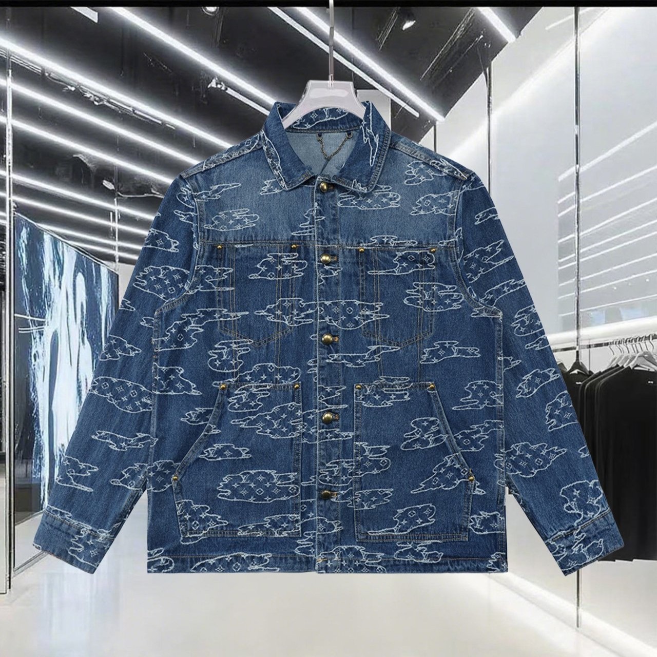 LOUIS VUITTON 루이비통 & NIGO 클라우드 워크웨어 데님 자켓 　