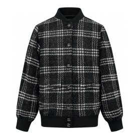 CHANEL 샤넬 트위드 울 숏 카라 체크 자켓