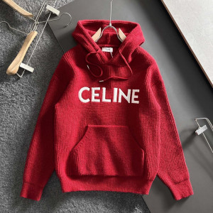 CELINE 셀린느 자수 로고 후드 니트 2COLOR