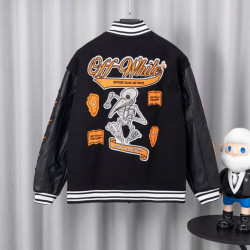 OFF-WHITE 오프화이트 멀티 패치 바시티 자켓 2COLOR