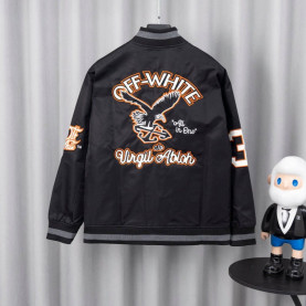 OFF-WHITE 오프화이트 멀티 패치 바시티 자켓
