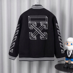 OFF-WHITE 오프화이트 다이애그널 바시티 자켓