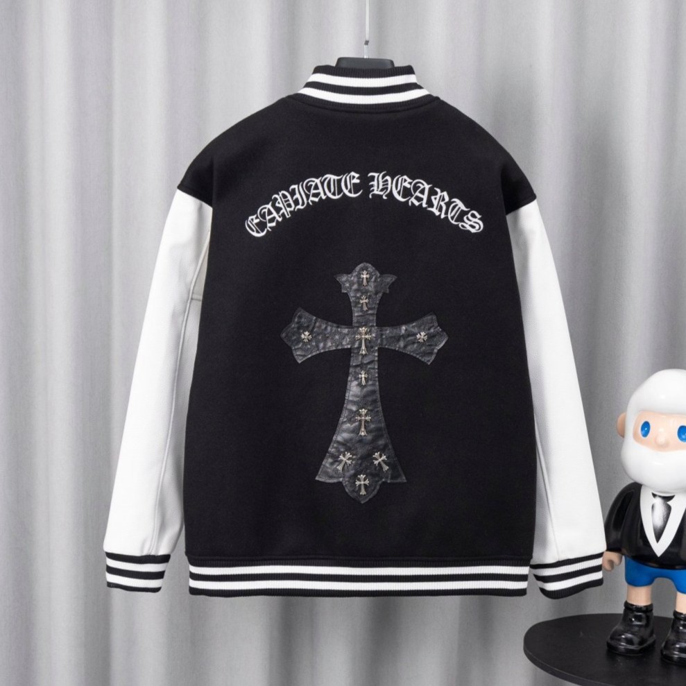 CHROME HEARTS 크롬하츠 크로스 바시티 자켓