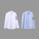 THOM BROWNE 톰브라운 스트라이프 사선완장 셔츠