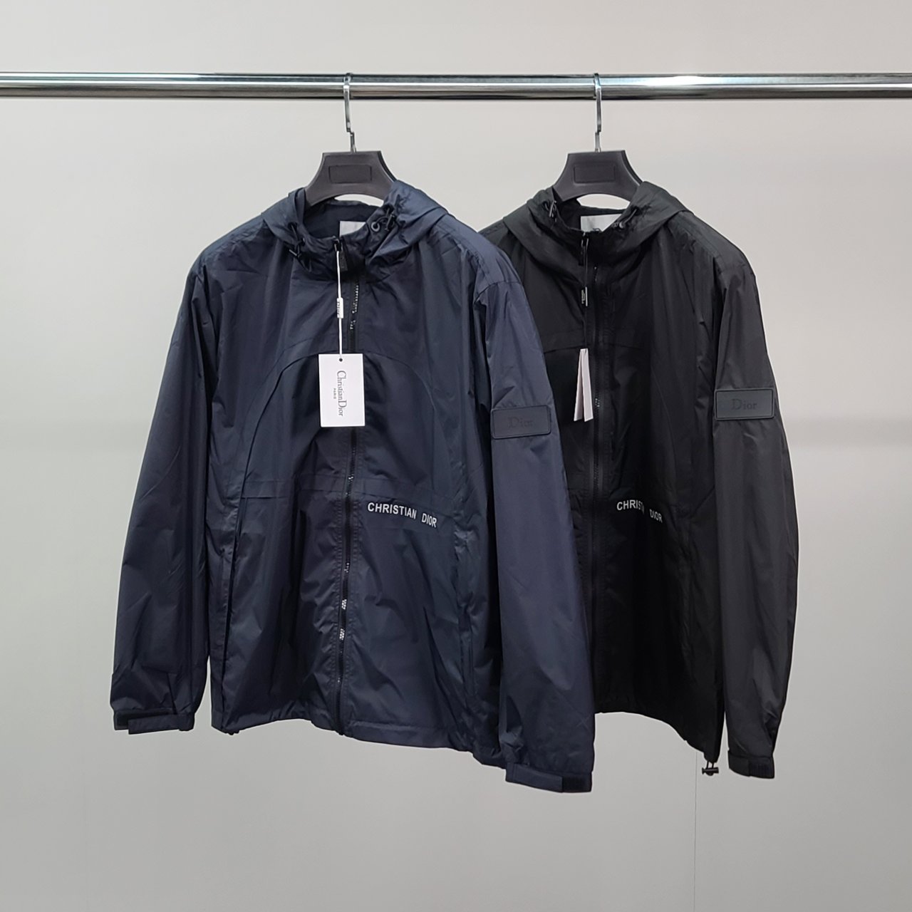 DIOR 디올 프리미엄 레더패치 윈드브레이커