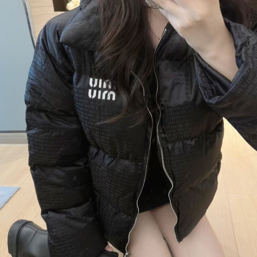 MIUMIU 미우미우 시그니처 로고 구스 패딩