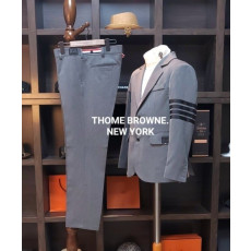 THOM BROWNE 톰브라운 블랙 모던 뉴욕 삼선 슈트 셋트