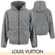 LOUIS VUITTON 루이비통 모노 블랙 데님 오버핏 자켓