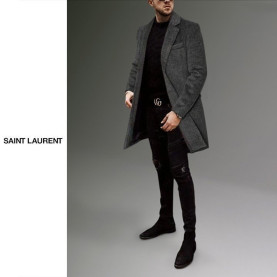 SAINT LAURENT 생로랑 베이직 코트
