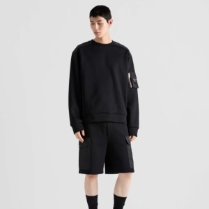 PRADA 프라다 나일론 스웨트 맨투맨 티셔츠