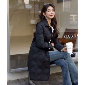 DIOR 디올 누빔 롱자켓