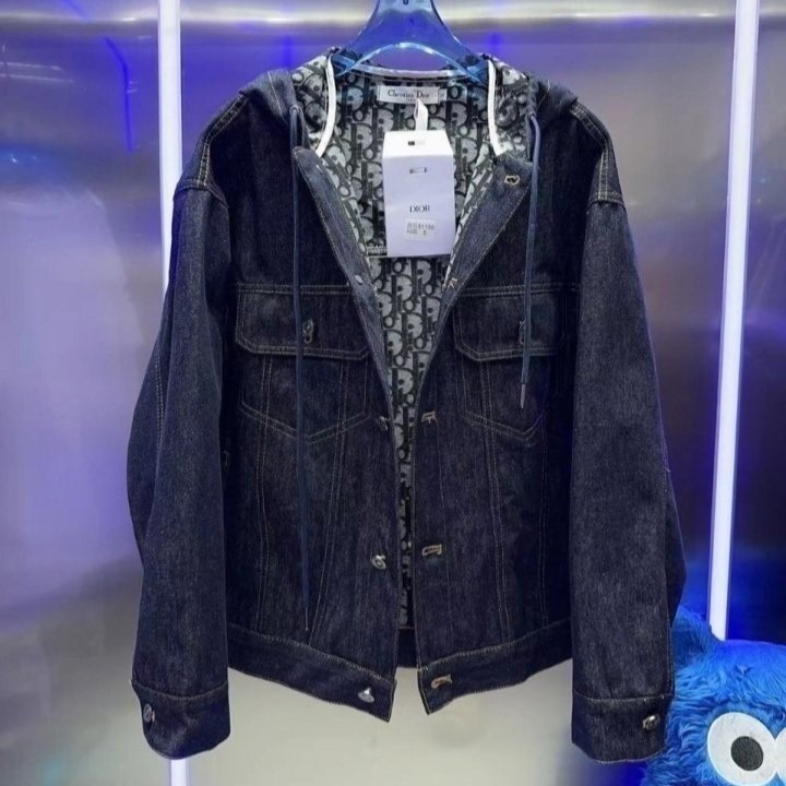DIOR 디올 오블리크 데님 여성 후드 자켓