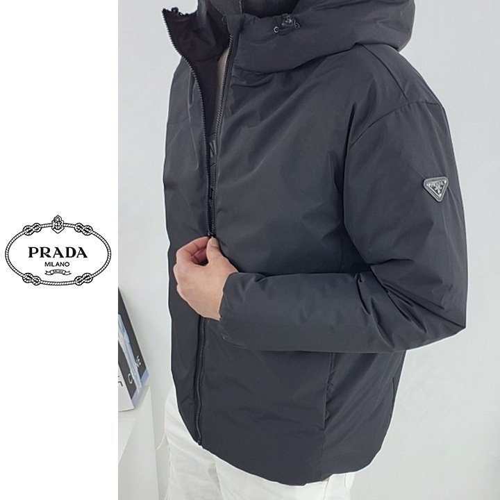 PRADA 프라다 삼각 로고 후드 패딩 3COLOR