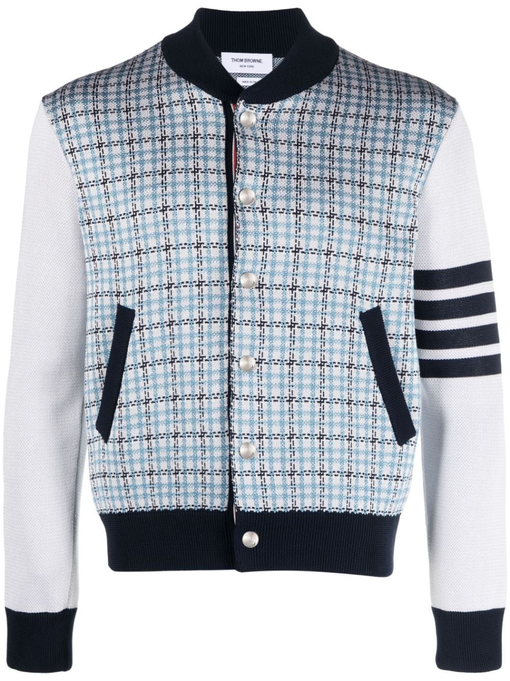 THOM BROWNE 톰브라운 메탈버튼 체크배색 자켓 2COLOR