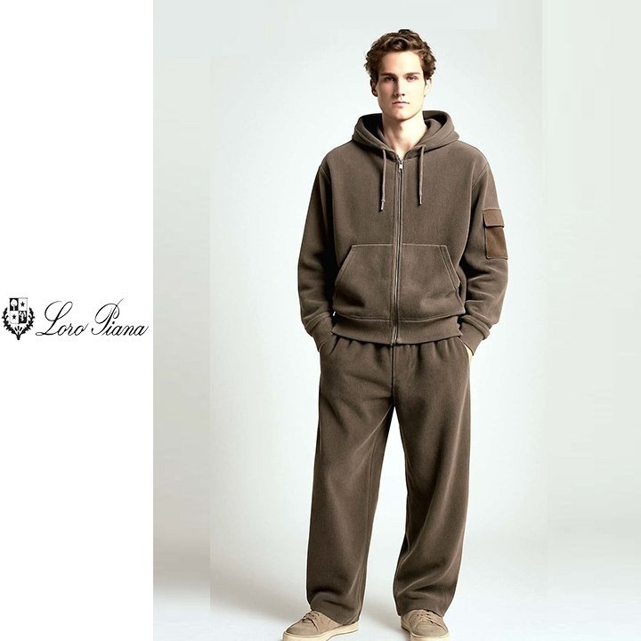 LOROPIANA 로로피아나 포켓 스웨이드 골덴 후드 세트 2COLOR