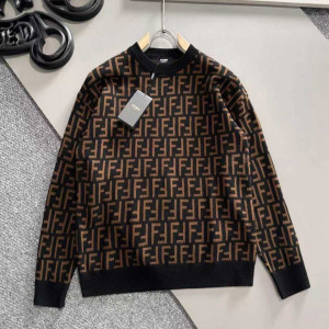 FENDI 펜디 FF 모티프 자가드 울 스웨터