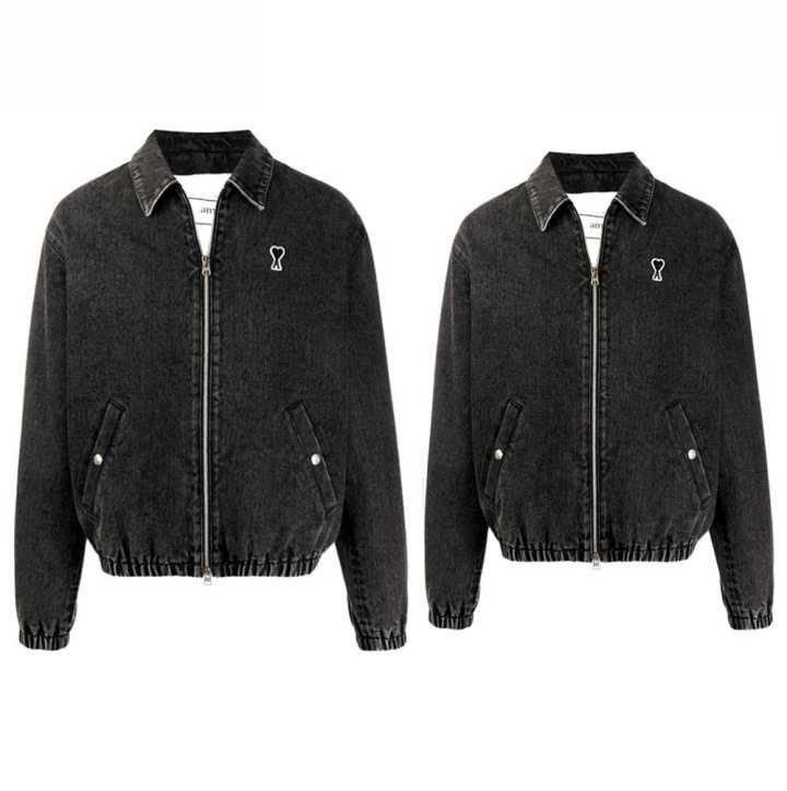 AMI 아미 흑청 데님 자켓