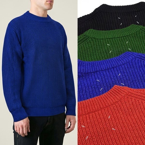 MAISON MARGIELA 메종마르지엘라 케이블 라운드 니트