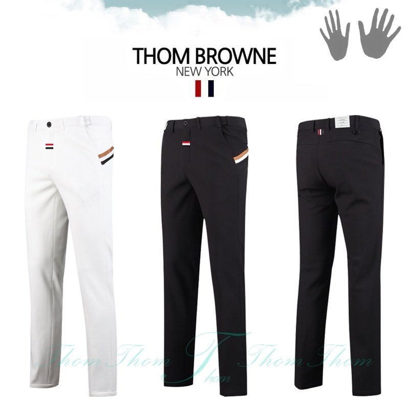 THOM BROWNE 톰브라운 삼선 기모 밴딩 팬츠