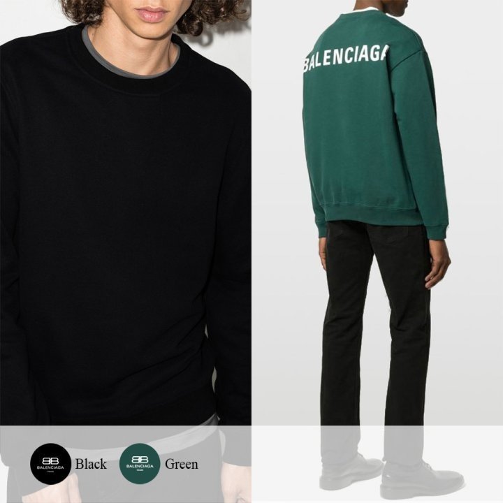 BALENCIAGA 발렌시아가 백로고 프린팅 맨투맨