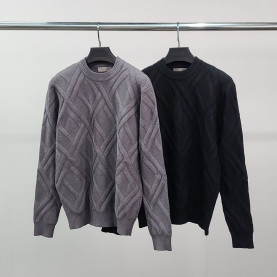 BOTTEGA VENETA 보테가베네타 엠보라인 캐시미어 울 니트