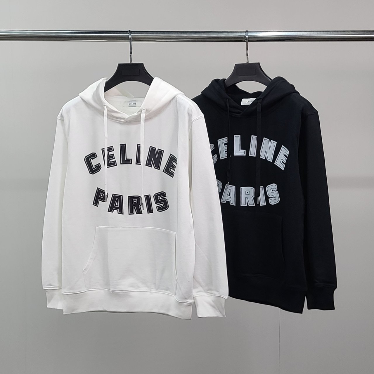 CELINE 셀린느 로고프린팅 코튼 후드티