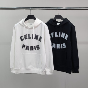 CELINE 셀린느 로고프린팅 코튼 후드티