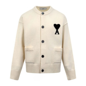 ●11월 판매 13위● AMI 아미 하트 메리노 울 라운드 가디건 2COLOR