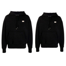 DOLCE&GABBANA 돌체앤가바나 밀라노 골드 플레이트 후드티