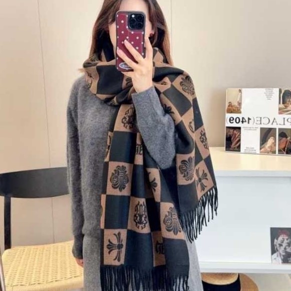 CHROME HEARTS 크롬하츠 캐시미어 숄 머플러