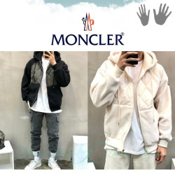 MONCLER 몽클레어 후리스 퀄팅 패딩 후드집업