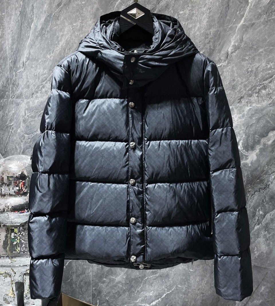 CHROME HEARTS 크롬하츠 크로스 모노그램 후드 패딩 자켓